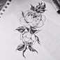 手绘 繁复的花朵 ​​​​
