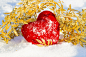 Red plush heart as a symbol of love valentine's name on a backgr by Виктория Гаман on 500px