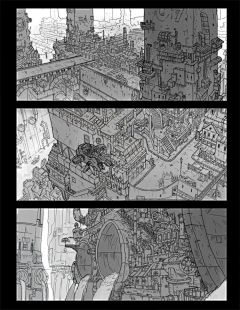 艾罗-利采集到场景 线稿