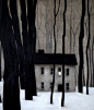 有人说，如果心睡在冬青树下/那准是一个幽灵赶车/而幽灵恰恰是回忆//夜过早地降临/很快将是冬天/深而冷，像一口井——伊娃·利萨·曼纳《树木是裸体的》 Pic by Deb Garlick ​​​​