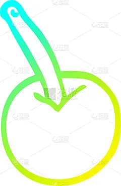 山,樱桃,铅笔画,矢量,水果,光谱色,图像,奇异的,乱画,绘制