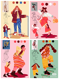 Mem0r1es采集到人物插画-穿搭