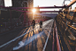 【美图分享】Jerm Cohen的作品《Sunset rides over the Williamsburg Bridge》 #500px# @500px社区