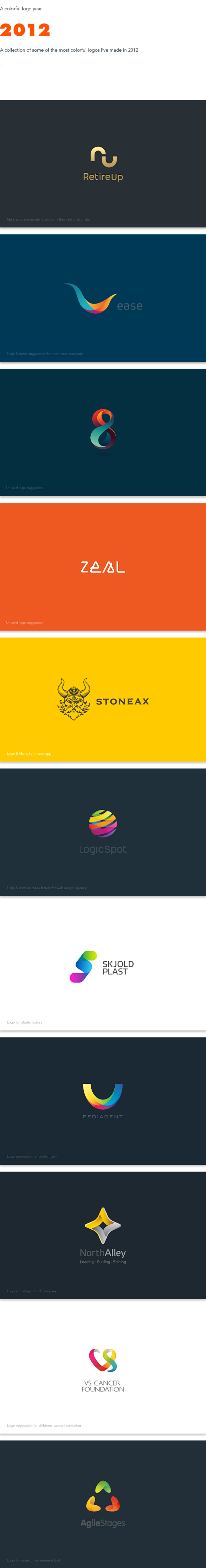 扭转线条logo设计