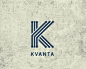 字母K 线条 LOGO