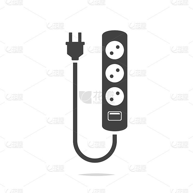 延长线图标矢量隔离
