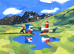 甲虫一蛙采集到插画i