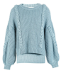 Vero Moda2018春季新款圆领灯笼袖羊毛毛衣针织衫女|318113506-tmall.com天猫