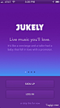 Jukely现场音乐表演手机应用APP界面设计