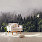 Misty Forest Wallpaper Mural : Misty Forest Wallpaper, Wall Mural for bedroom, hallway, living room. Theme : nature, forest. Easy to remove, expedited shipping, 100% Safe.