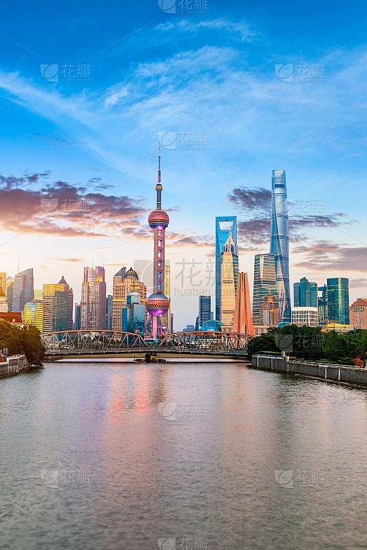 上海的建筑景观和城市天际线素材-花瓣网