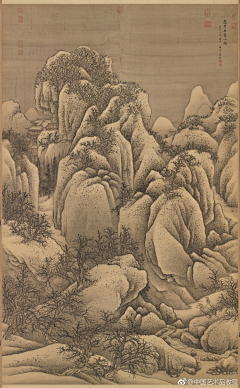 草堂话旧（采集到国画（清 王翚）