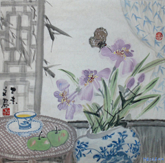 豆芽林采集到国画