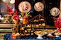 中式甜品桌中式茶歇桌中秋元宵传统中式节日活动