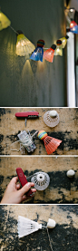 Check out this easy idea on how to make #DIY outdoor shuttlecock lights #homedecor #project #budget #crafts @istandarddesign