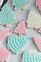 Pastel Christmas Tree Cookies by Sweetopia