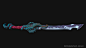 Handpainted Octopus sword -  Baldi OC