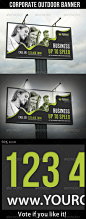Corporate Outdoor Banner 22 - Signage Print Templates