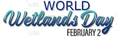 世界湿地日2月2日字体标志设计