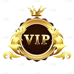 手绘-VIP会员徽章电商元素贴纸1