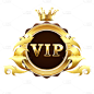 手绘-VIP会员徽章电商元素贴纸1