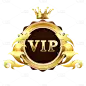 手绘-VIP会员徽章电商元素贴纸1