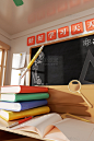 开学季3D立体校园教育场景暑假暑期培训开学