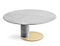 Tavolo ovale in marmo di Carrara OTO BIG by Gallotti&Radice
