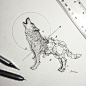 Geometric beasts wolf