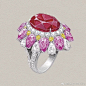 Harry Winston 刚刚推出了一个全新的鸡尾酒戒指系列——「Winston Candy」，灵感源自1950至1960年代的历史手稿，强调彩宝主石与配石的色彩碰撞。新系列以碧玺、尖晶石、海蓝宝石、锰铝榴石等彩宝为主石，外圈围镶钻石和彩宝，打造出万花筒般华丽层叠的视觉效果。 2深圳·围岭公园 ​​​​