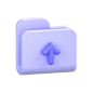 Upload-folder 3D Icon