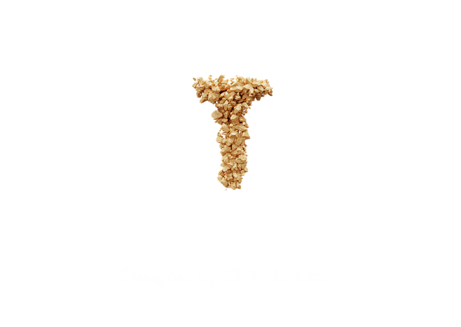 3D碎石 英文字母 PNG免扣素材 T