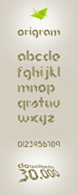 ORIGRAM Free Font on the Behance Network