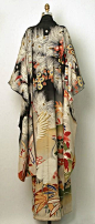 Silk ‘Furisode’ (long-sleeved kimono worn by young unmarried women).  Meiji or Taisho periods (1868-1927), Japan.  MET Museum (Met dates this garment at 1850-1950, which is very broad) (Gift of Mrs. Ray C. Kramer, 1958): 