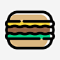 汉堡图标 https://88ICON.com 汉堡包 汉堡 食物 美味 汉堡图标 汉堡简笔画 西餐