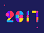 2017Happy New Year 2017#2017##字体##字体设计##新年#