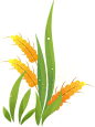 夏季节气小场景人物插画-小麦