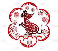 老鼠,2020,现代,东方人,春天,红色,黄金,庆祝,繁荣