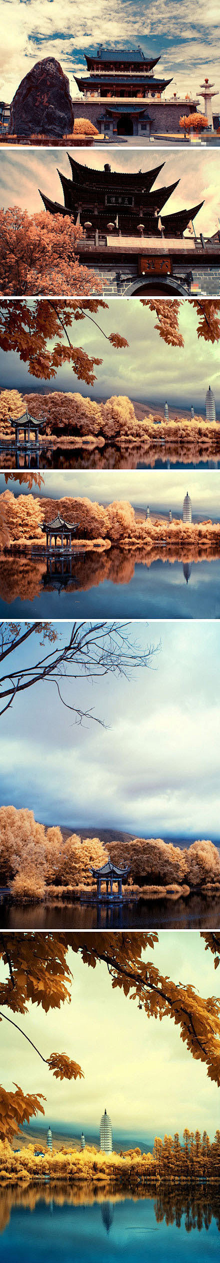 “一水绕苍山，苍山抱古城”。——云南大理...