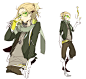 blonde_hair cellphone dylan_keith headphones inazuma_eleven male phone scarf sunglasses suou