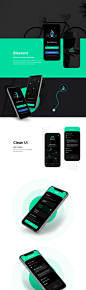 深色主题共享单车app ui .xd素材下载 - 源文件