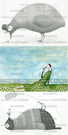 180张西班牙插画作品图片 细腻森女另类简约简单粗脖子极简风格-淘宝网