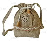 手工制作的亚麻的钱包