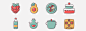 Illustration Food Icons Set : Food Icon Set of 60 ready-to-use icons. They are suitable for different types of projects and platforms.