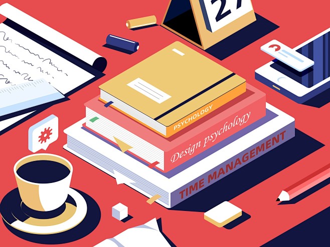 office web stationery books paper headset orange office blue web