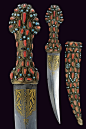 A dagger decorated with cabochon, Turkey, 19th Century