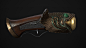 An Ornamental Japanese Matchlock Hand Mortar, Adam Nield : This matchlock mortar originally started as a concept by Jens Fiedler before very quickly taking on a life of it's own. Made from bronze, jade, wood & Iron with a silver trim I tried to incorp