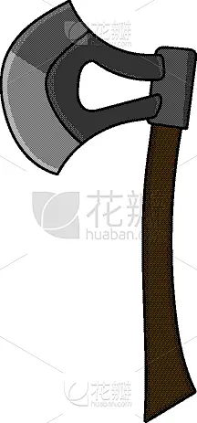 分离着色,斧,白色背景,白色,金属,概念,图像,工业,建筑业