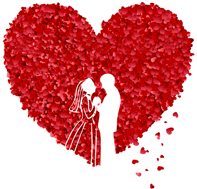 红色玫瑰花爱心婚礼创意装饰