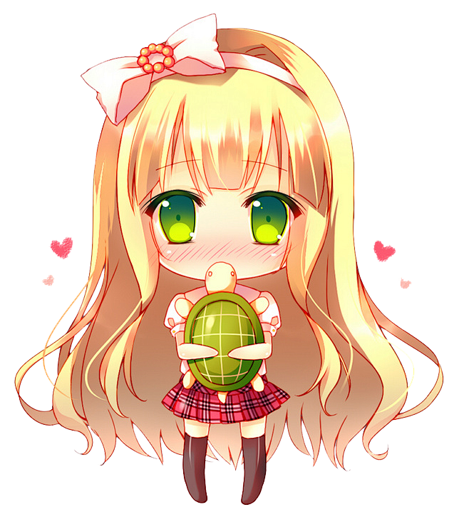 q版卡通金发少女